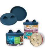 OHMO - 2 Pack Cat Food Can Lids, Small (3 Oz) Silicone Can Covers for Pe... - £9.89 GBP