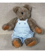 Judi Haskins Mohair Jointed Firm Plush Teddy Bear In Overalls Stuffed An... - £40.67 GBP