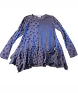 Naartjie Kids Purple Long-Sleeve Tunic Top With Mixed Patterns &amp; Ruffled... - $21.55 CAD
