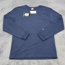 Dickies Shirt Mens S Navy Blue Long Sleeve Unisex Scrub Medical Uniform Top - £14.35 GBP