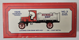 Ertl Coin Bank Humble Motor Oil Kenworth Tanker with Key 3rd In A Series 1925 - £13.67 GBP
