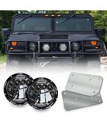 Military Vehicle 7 inch LED Round Headlight Assembly Pair Plus Rust Proo... - $200.95