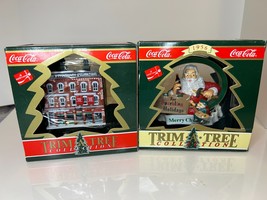 Coca-Cola Trim A Tree Collection Christmas Ornament lot of 2 x89 - $300.33 MXN