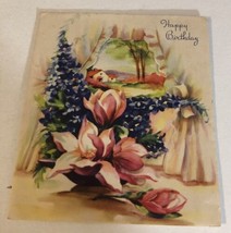 Vintage Birthday Card Happy Birthday Bx4 - $3.16