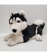 A&amp;A Aurora Plush Husky Black White Siberian Dog Boris Puppy Stuffed Anim... - $63.03
