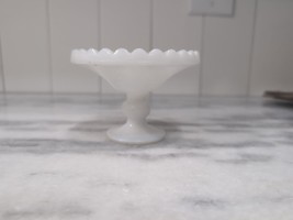 White Milk Glass Candlestick Holder 3&quot;, Vintage Candle Stand, Table Decoration - £3.87 GBP