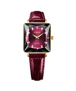 FACET PRINCESS, Princess-Cut, GP Swiss Quartz, 15mm Band - Black &amp; Burgu... - $651.69 CAD
