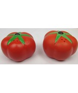 VTG Tomato Salt &amp; Pepper Shakers by GiftCo Bright Red Oh So Retro - $179.82 MXN
