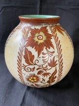 Antique Dutch plateel Zuid Holland plateelbakkerij vase. Several marks - £93.25 GBP