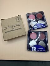 Covergirl Lips Starter Kit Custom Compact Magnetic Color Pots 2pk Rose Wine - $12.86