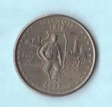2003 P Illinois State Quarter - Near Uncirculated  About VF - £0.97 GBP