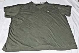 U.S. Polo Assn. dark Green Polo Shirt Shirt Size 3XL Short Sleeve v neck - £7.60 GBP