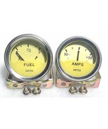 Smiths Replica fuel + Amp Gauge Yellow face with Chrome Bezel - $67.87 CAD