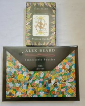 New 504pc Alex Beard Impossible Puzzle + Untamed Games Playing Cards 2-Deck Set - $33.62