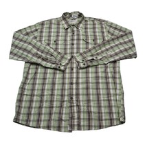Wrangler Shirt Mens Large Green Plaid Cowboy Western Button Up Dress Casual  - £17.82 GBP