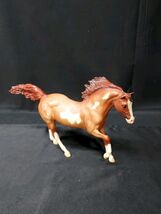 2006 - 2008 Breyer Red Roan Pinto Horse Model 684 Toy Brown  - $22.99