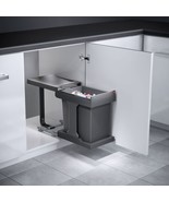 Kitchen Inventions Hailo Solo 20L Manual Low Height Pullout Trash Can Sy... - $195.78 CAD