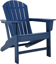 Blue Sundown Treasure Hdpe Patio Adirondack Chair From Signature Design By - £126.53 GBP