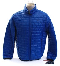 Tommy Hilfiger Blue Zip Front Box Quilted Packable Puffer Jacket Men&#39;s NWT - £155.86 GBP