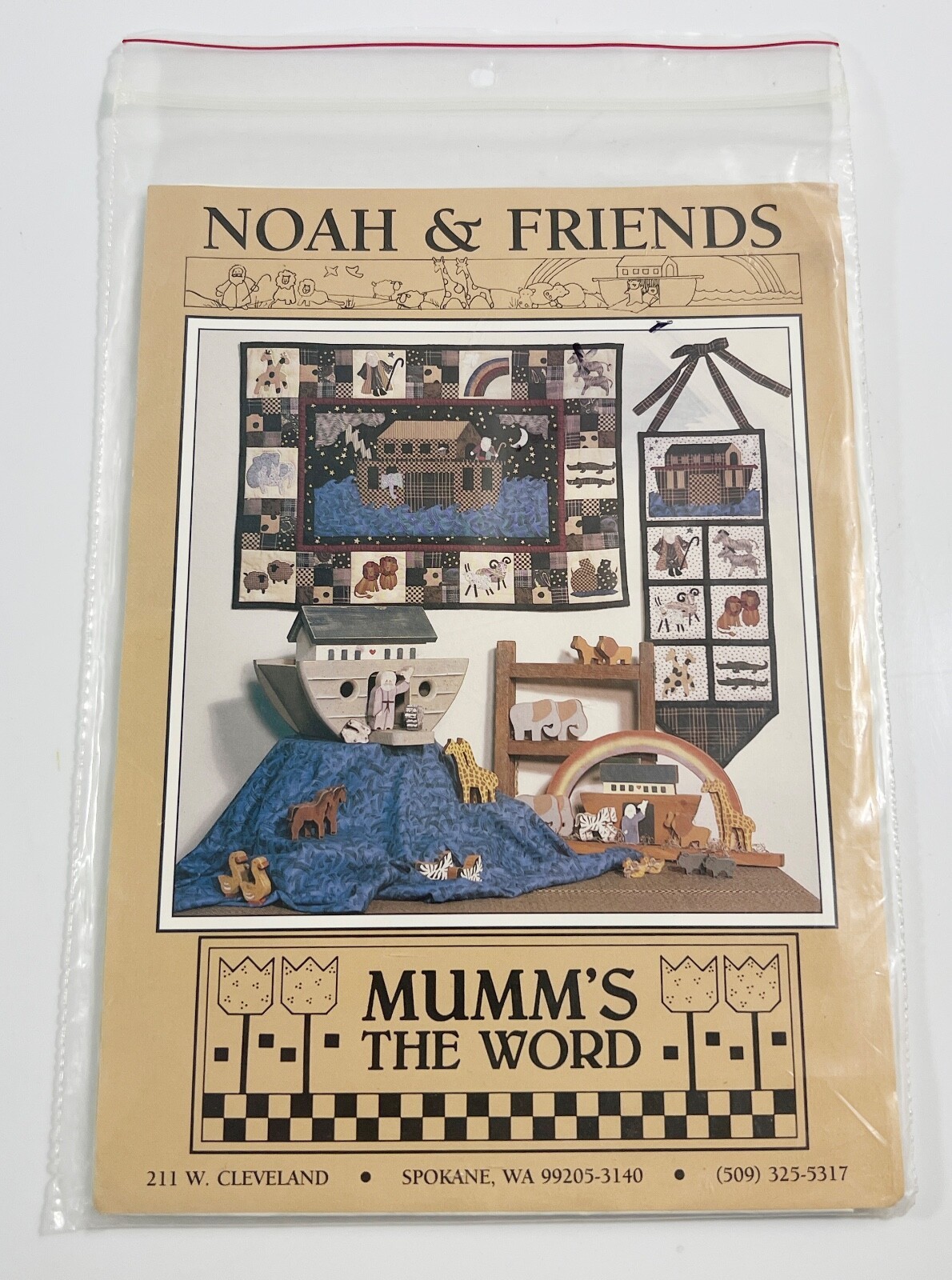 Noah and Friends Craft Pattern by Debbie Mumm 1991 Mumms The Word - $9.89