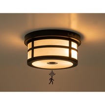 Motion Sensor Outdoor Ceiling Light, Flush Mount Front Porch Light With ... - $101.99