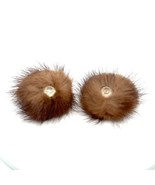 Marilyn Monroe Souvenirs Personnel de Vison Boucles D&#39;Oreilles Avec Strass - $108,731.82 CAD