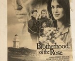 Brotherhood Of The Rose Tv Guide Print Ad Robert Mitchum Connie Selleca ... - $5.93
