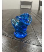 Leo Ward Bluebird Of Happiness Cowboy Hat Glass Signed 2004 - €127,76 EUR