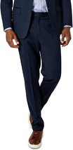 Van Heusen Truman Men&#39;s Flex Plain Slim Fit Suit Pants Only - Navy-35x33 - £23.74 GBP