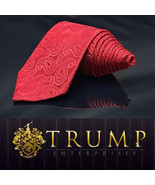 Donald Trump Tie Red Paisley Trump Tie W 4&quot; L 60&quot; - $1,923.49 MXN