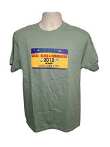 2012 Coogans Salsa Blues &amp; Shamrocks 5k Race NYC Adult Medium Green TShirt - £11.69 GBP
