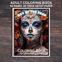 Day Of The Dead Designs - Spiral Bound Adult Coloring Book - Thick Artist Paper - £25.52 GBP