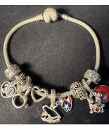 PANDORA CHARM BRACELET WITH SIX CHARMS - Beautiful, Authentic Pandora Ch... - $261.07 CAD