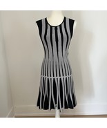 Diane Von Furstenberg Celine Fit &amp; Flare Black White Sleeveless Dress DV... - €77,20 EUR