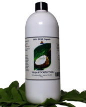 Organic Virgin Coconut Oil from Vanuatu, 1 Liter, Natural Treatment for the Skin - $33.22