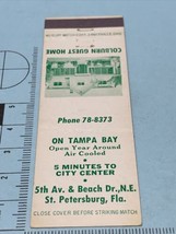 Front Strike Matchbook Cover Colburn Guest Home on Tampa Bay  St. Petersburg gmg - $12.38