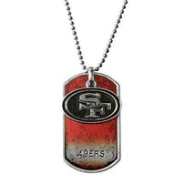 San Francisco 49ers Dog Tag Charm Necklace NFL Offically Licensed - $11.83