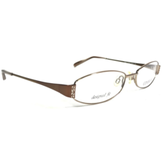 Covergirl Petite Eyeglasses Frames CG404 Col.084 Brown Crystals Wire 55-18-145 - $37.19