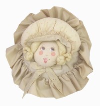 VTG Lady Ruffle Pillow Plush Wall Hanging Decor The House That Tilly Built Beige - £35.44 GBP