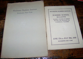 1916 VINTAGE ROCHESTER NY BUSINESS INSTITUTE CATALOG BULLETIN COLLEGE BOOK - £7.64 GBP