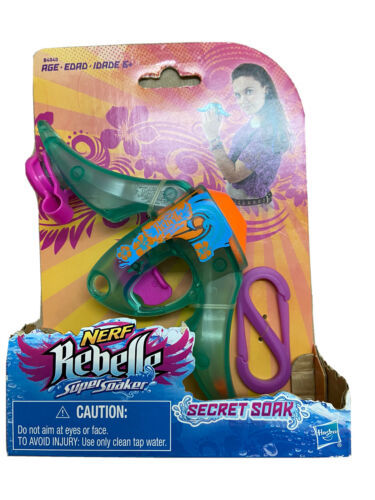 Nerf Rebelle Super Soaker Secret Soak Mini Bow Water Gun with belt or bag clip - $10.67
