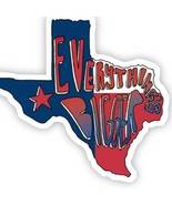 Everything&#39;s Bigger Texas Vinyl Sticker - $72.61 MXN