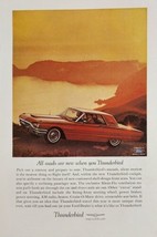 1964 Print Ad Ford Thunderbird Red Car T-Bird with Reclining Front Seat - $13.48