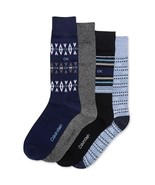 Calvin Klein Men&#39;s Fair Isle/Mixed Crew Dress Socks, 4-Pk.Blue Asst.-7-12 - $24.68 CAD