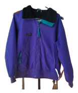 VINTAGE Columbia Jacket Womens Large Purple Blue Zip Pockets - $15.88 CAD