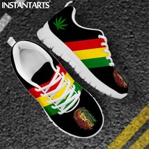 Shoes for Women Jamaica Rastafari Flag Pattern Female Running Sneakers Autumn Fl - £54.83 GBP