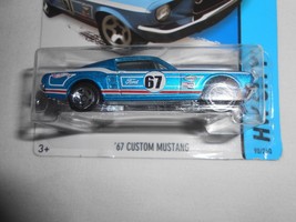 NEW Hot Wheels 2014 &#39;67 *Custom Mustang* HW City 98/250 BLUE Fastback NIP - $4.79