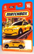 Matchbox 2023 MBX Metro Series #22 2021 Ford Mustang MACH-E Dark Yellow NYC TAXI - £2.37 GBP