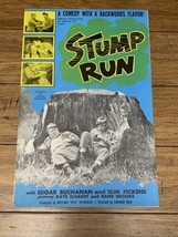 Vintage 1959 Stump Run Press Kit Movie Poster Original Rare  Reynolds CV JD - $54.45