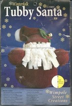 CRAFTS Christmas Tubby Santa Winterfolk Wimpole Street Creations Kit NOS C-1998 - £14.03 GBP